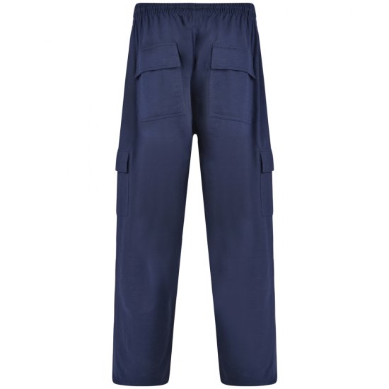 Kam Jeans Cargopocket Joggers "Lightweight" Navy - Pantaloni & pantaloncini tuta - Pantaloni Tuta Uomo Taglie Forti