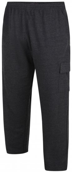 Kam Jeans Lightweight Sweatpants with Cargo pocket Charcoal - Pantaloni & pantaloncini tuta - Pantaloni Tuta Uomo Taglie Forti
