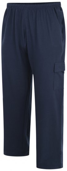 Kam Jeans Lightweight Sweatpants with Cargo pocket Navy - Pantaloni & pantaloncini tuta - Pantaloni Tuta Uomo Taglie Forti