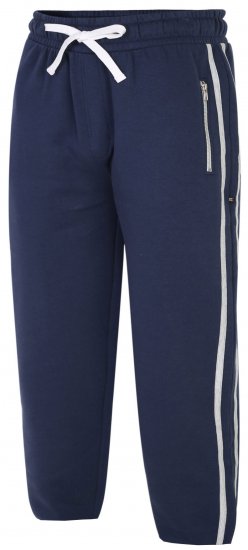 Kam Jeans 239 Stripe Jogger Navy - Pantaloni & pantaloncini tuta - Pantaloni Tuta Uomo Taglie Forti