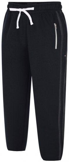 Kam Jeans 239 Stripe Jogger Black - Pantaloni & pantaloncini tuta - Pantaloni Tuta Uomo Taglie Forti