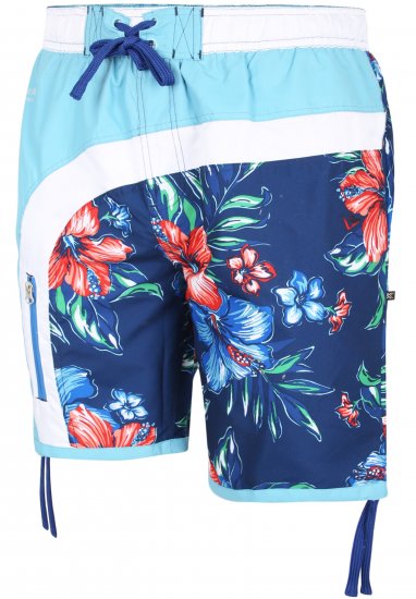 Kam Jeans 3003 Floral Panel Board Swimshorts - Intimo & costumi da bagno - Intimo Taglie Forti Uomo