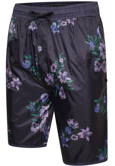 Kam Jeans 3005 Floral Print Swimmers Navy - Intimo & costumi da bagno - Intimo Taglie Forti Uomo