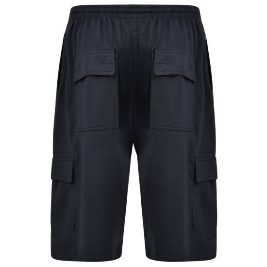 Kam Jeans Cargo Jogger shorts Black - Pantaloni & pantaloncini tuta - Pantaloni Tuta Uomo Taglie Forti