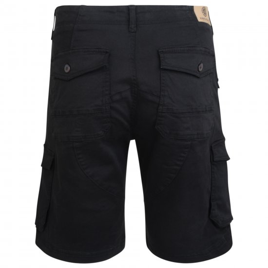 Kam Jeans 320 Cargoshorts Black - Shorts - Pantaloncini Uomo Taglie Forti