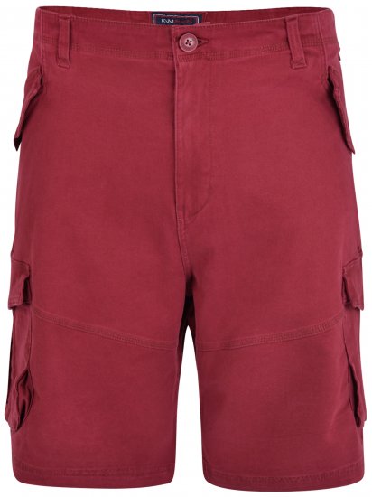 Kam Jeans 320 Cargoshorts Burgundy - Shorts - Pantaloncini Uomo Taglie Forti