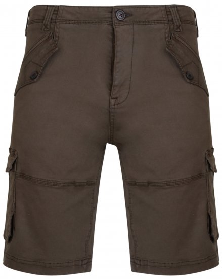 Kam Jeans 320 Cargoshorts Khaki - Shorts - Pantaloncini Uomo Taglie Forti
