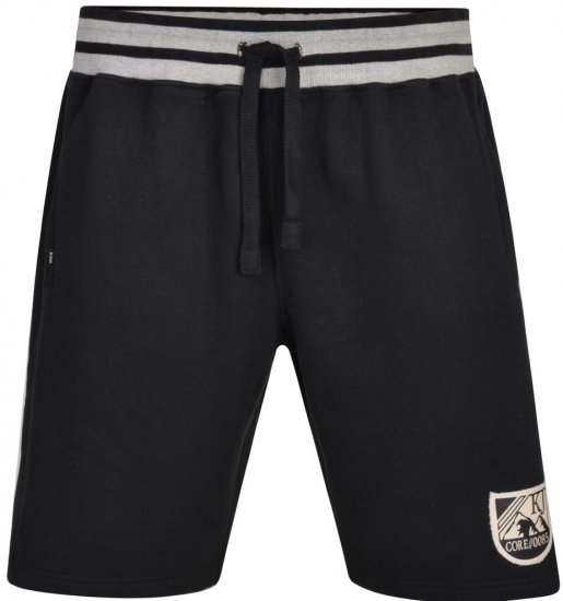 Kam Jeans 327 Jersey Shorts Black - Pantaloni & pantaloncini tuta - Pantaloni Tuta Uomo Taglie Forti