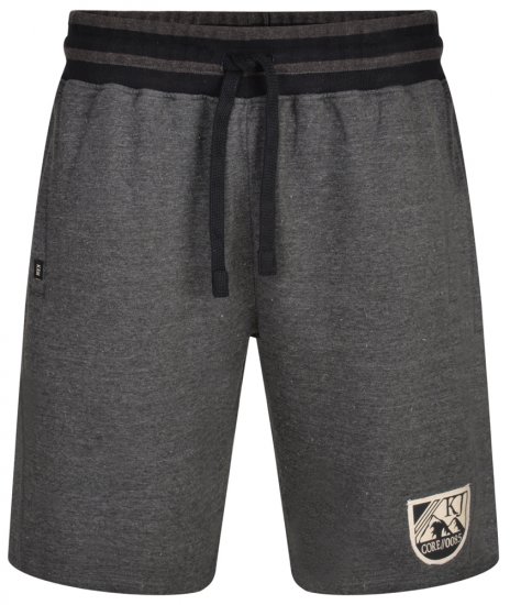Kam Jeans 327 Jersey Shorts Charcoal - Pantaloni & pantaloncini tuta - Pantaloni Tuta Uomo Taglie Forti