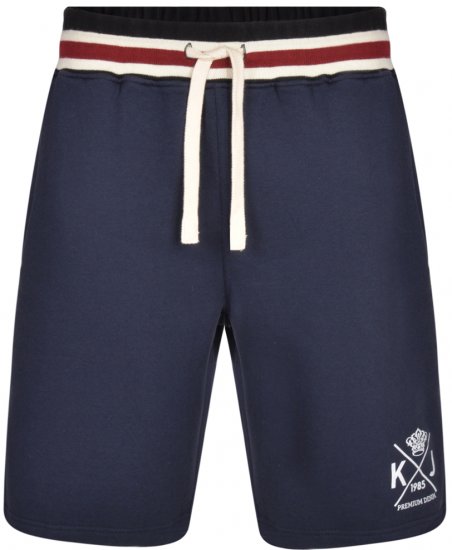 Kam Jeans 328 Jersey Shorts Navy - Pantaloni & pantaloncini tuta - Pantaloni Tuta Uomo Taglie Forti