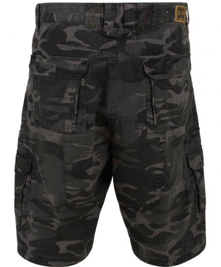 Kam Jeans 329 Short Khaki Camo - Shorts - Pantaloncini Uomo Taglie Forti
