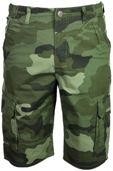 Kam Jeans 330 Cargoshorts Camo - Shorts - Pantaloncini Uomo Taglie Forti