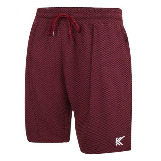 Kam Jeans 3305 Jaquard Mesh Shorts Burgundy - Pantaloni & pantaloncini tuta - Pantaloni Tuta Uomo Taglie Forti
