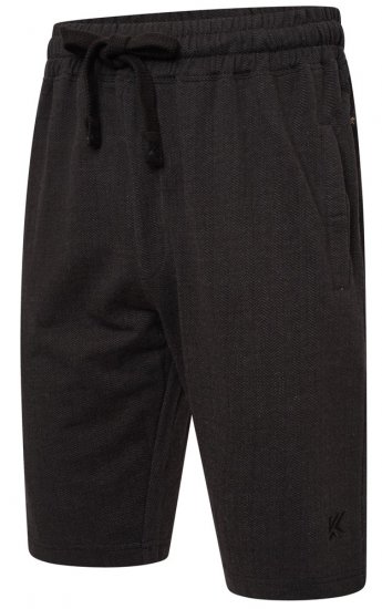 Kam Jeans 3307 Terry Herringbone Sweatshorts Charcoal - Pantaloni & pantaloncini tuta - Pantaloni Tuta Uomo Taglie Forti