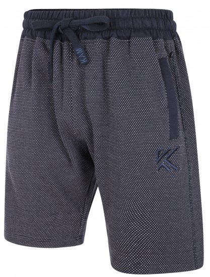 Kam Jeans 3310 Dobby Print Jog Shorts Indigo - Pantaloni & pantaloncini tuta - Pantaloni Tuta Uomo Taglie Forti