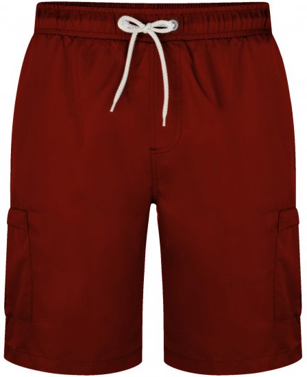 Kam Jeans 334 Cargo Swim Shorts Burgundy - Intimo & costumi da bagno - Intimo Taglie Forti Uomo
