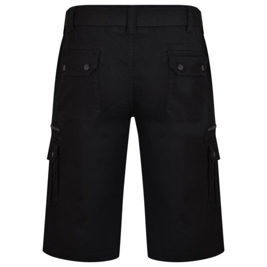 Kam Jeans 343 Cargoshorts Black - Shorts - Pantaloncini Uomo Taglie Forti