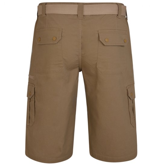 Kam Jeans 343 Cargoshorts Sand - Shorts - Pantaloncini Uomo Taglie Forti