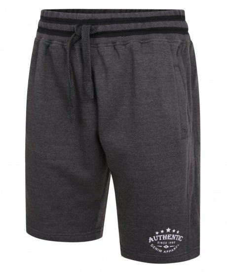 Kam Jeans 345 Authentic Shorts Charcoal - Pantaloni & pantaloncini tuta - Pantaloni Tuta Uomo Taglie Forti