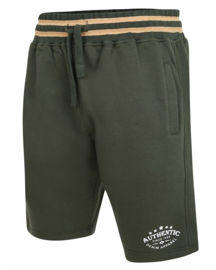Kam Jeans 345 Authentic Shorts Khaki - Pantaloni & pantaloncini tuta - Pantaloni Tuta Uomo Taglie Forti