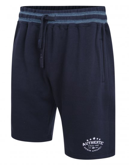 Kam Jeans 345 Authentic Shorts Navy - Pantaloni & pantaloncini tuta - Pantaloni Tuta Uomo Taglie Forti