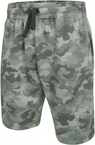 Kam Jeans 346 Camo Sweat Shorts Olive TALL SIZES - ABBIGLIAMENTO UOMO MT-6XLT - Taglie Tall Uomo