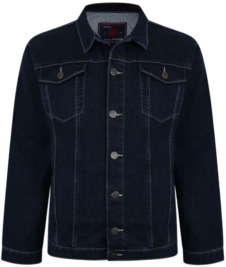 Kam Jeans 405 Western Denim Jacket Indigo - Giubbotti - Giubbotti Uomo Taglie Forti