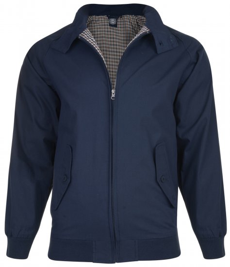 Kam Jeans Harrington-Jacket Navy - Giubbotti - Giubbotti Uomo Taglie Forti