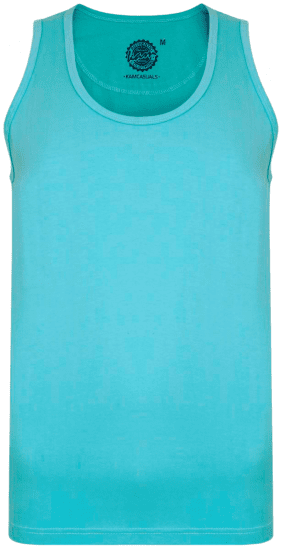 Kam Jeans 500 Tank Top Aqua - Magliette - Magliette Uomo Taglie Forti