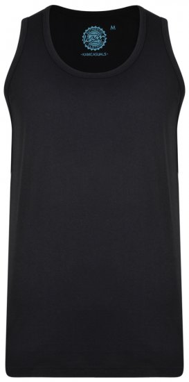 Kam Jeans 500 Tank Top Black - Magliette - Magliette Uomo Taglie Forti