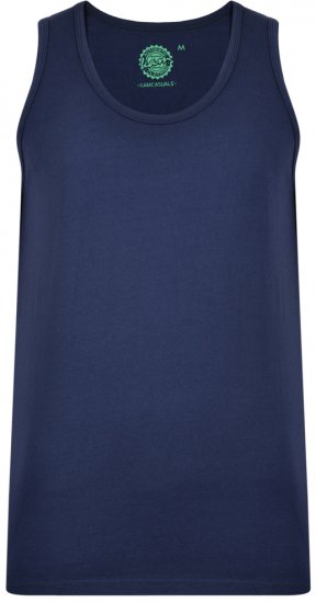 Kam Jeans 500 Tank Top Navy - Magliette - Magliette Uomo Taglie Forti