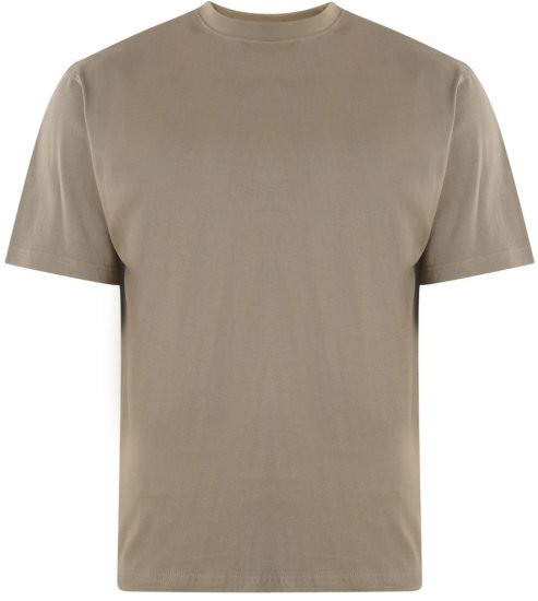 Kam Jeans T-shirt Olive - Magliette - Magliette Uomo Taglie Forti