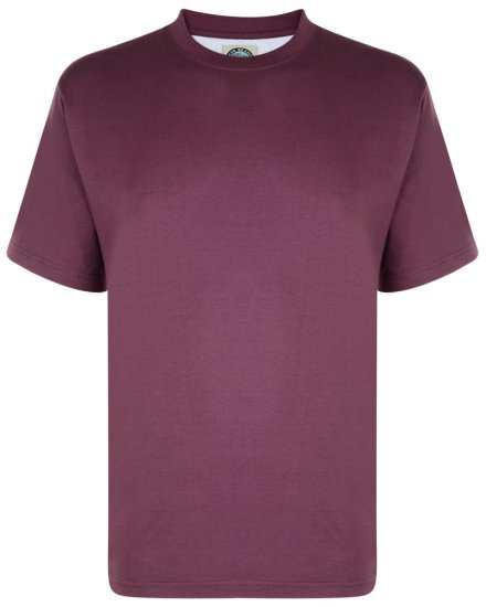 Kam Jeans T-shirt Plum - Magliette - Magliette Uomo Taglie Forti