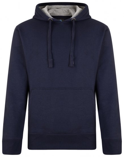 Kam Jeans Crew Neck Hoodie Navy - Felpe & felpe con cappuccio - Felpe & Felpe con Cappuccio Uomo Taglie Forti