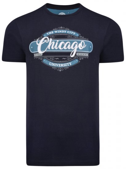 Kam Jeans 5253 T-shirt Navy - Magliette - Magliette Uomo Taglie Forti