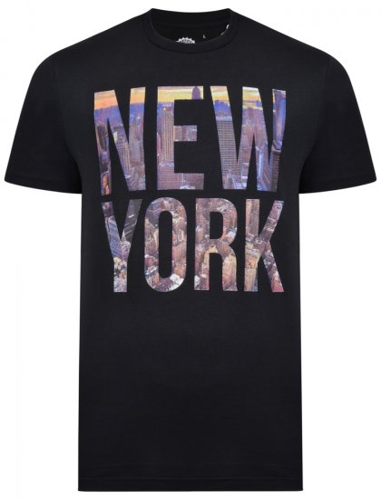 Kam Jeans 5257 T-shirt Black - Magliette - Magliette Uomo Taglie Forti
