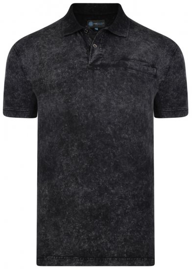 Kam Jeans 5268 Polo Black - Polo - Polo Uomo Taglie Forti