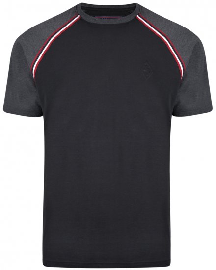 Kam Jeans 5287 T-shirt Black - Magliette - Magliette Uomo Taglie Forti