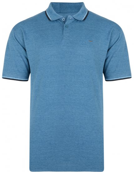 Kam Jeans 5289 Polo Denim - Polo - Polo Uomo Taglie Forti