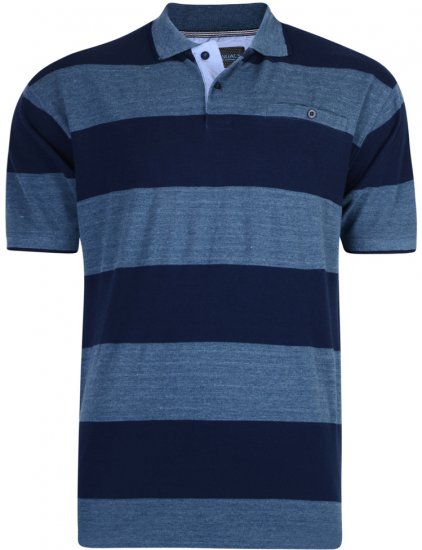 Kam Jeans 5292 Polo Denim Blue - Polo - Polo Uomo Taglie Forti