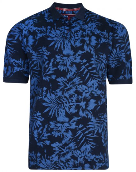 Kam Jeans 5295 Polo Navy - Polo - Polo Uomo Taglie Forti