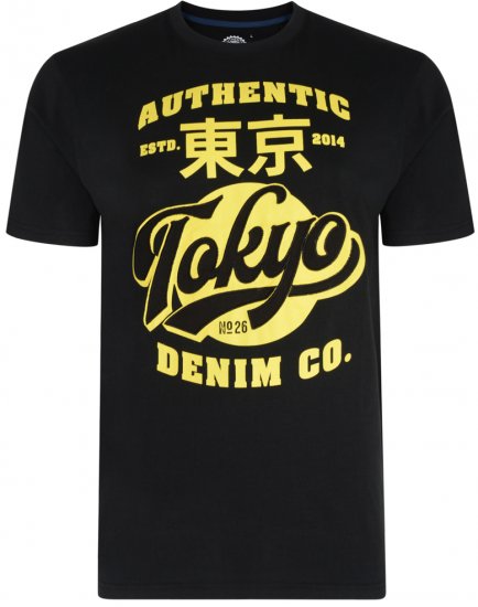 Kam Jeans 5296 T-shirt Black - Magliette - Magliette Uomo Taglie Forti