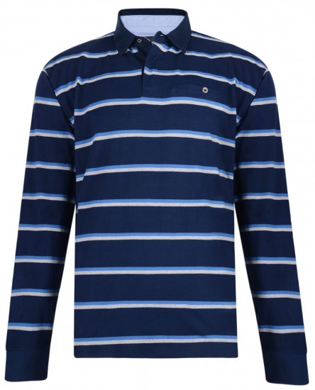 Kam Jeans 5297 Polo Navy - Polo - Polo Uomo Taglie Forti