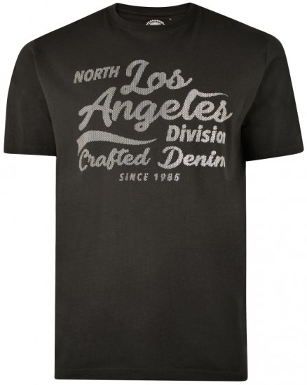 Kam Jeans 5302 T-shirt Black - Magliette - Magliette Uomo Taglie Forti