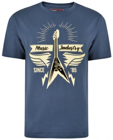 Kam Jeans 5303 T-shirt Insignia - Magliette - Magliette Uomo Taglie Forti