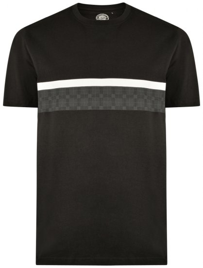 Kam Jeans 5307 T-shirt Black - Magliette - Magliette Uomo Taglie Forti