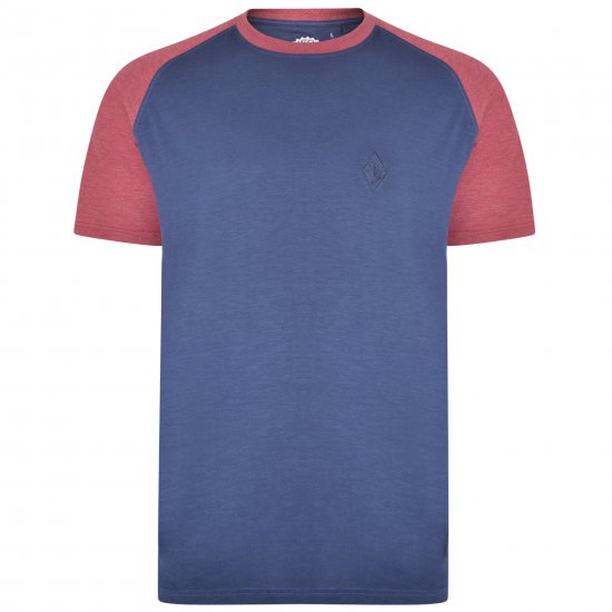 Kam Jeans 5314 Twin pack T-shirts Black/Navy - Magliette - Magliette Uomo Taglie Forti