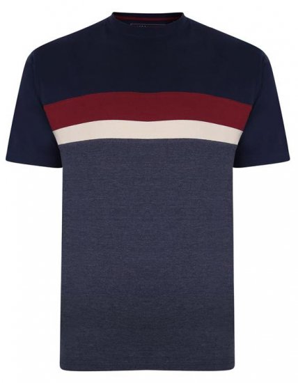 Kam Jeans 5356 Cut&Saw T-shirt Navy - Magliette - Magliette Uomo Taglie Forti