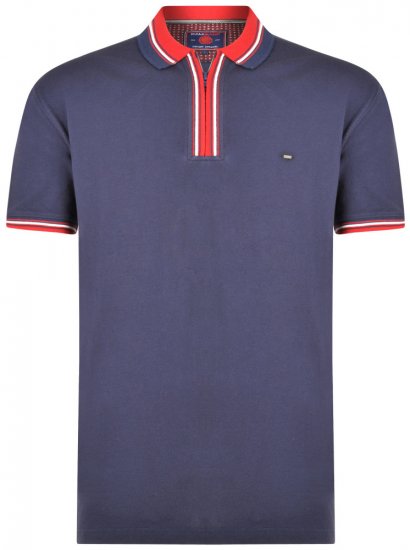 Kam Jeans 5409 Polo Navy - Polo - Polo Uomo Taglie Forti