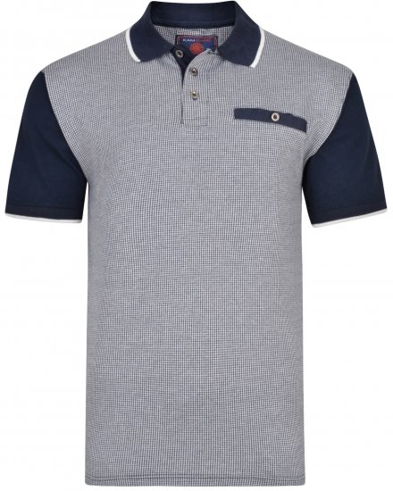 Kam Jeans 5421 Polo Navy - Polo - Polo Uomo Taglie Forti